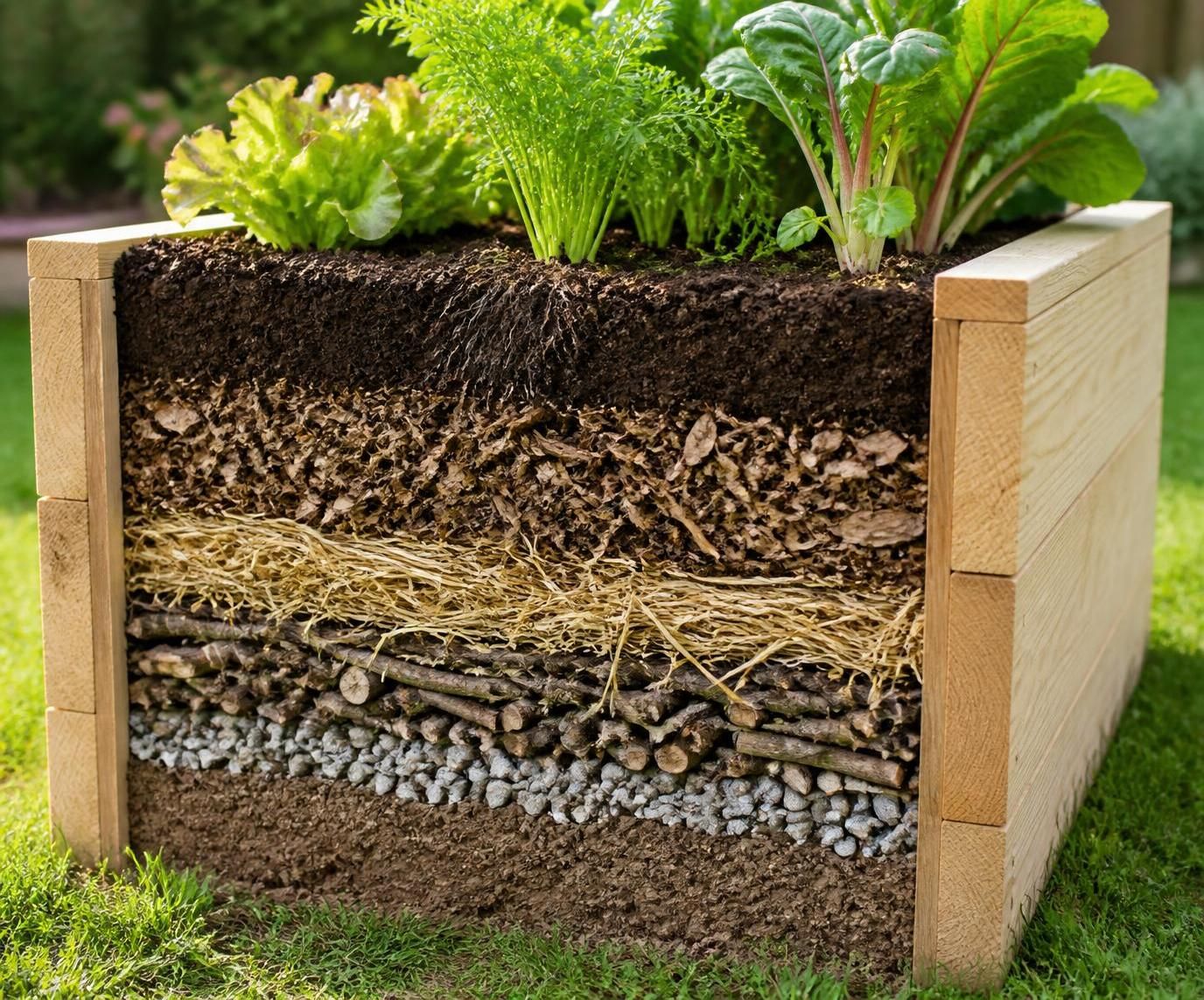 découvrez 3 méthodes efficaces pour choisir ce qu'il faut mettre au fond d'un carré potager surélevé ou sur pied, afin d'optimiser la croissance de vos plantes.