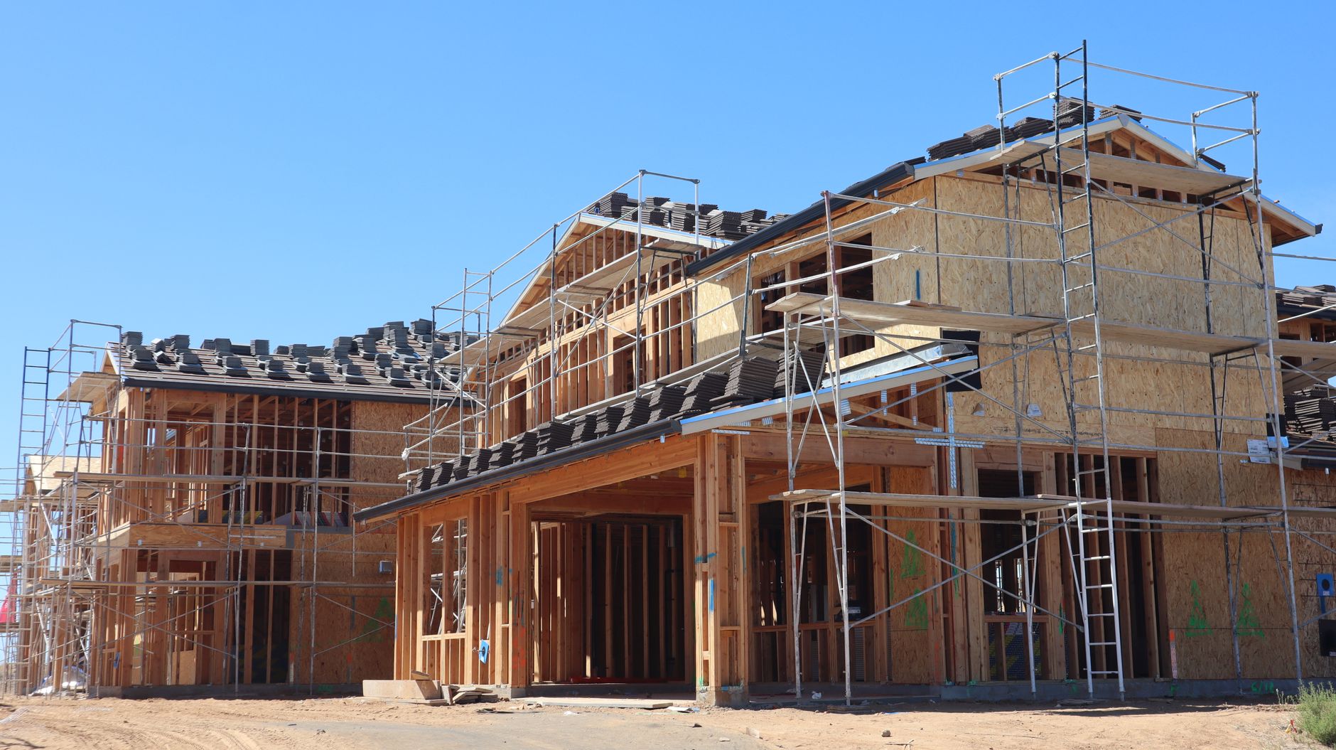 Prix de construction d'une maison — chantier de construction maison